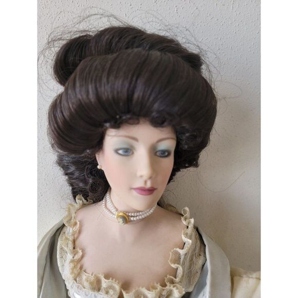 Franklin heirloom boudier doll AS IS Gibson Girl porcelain collectible - Picture 7 of 16